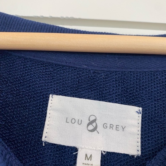 Lou & Grey Star Cozy Cotton Terry Sweatshirt Tee - Picture 2 of 4